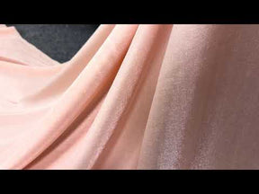 Peach Viscose Blend Fabric  - Ferrari