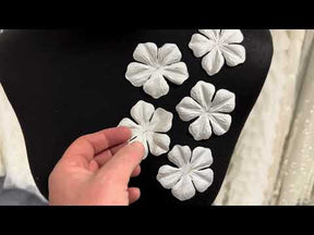 Winter White Laser Cut Flower - MM0029 (Pack of 144)