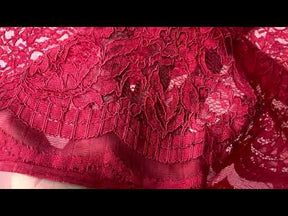 Light Wine Corded Lace - P947