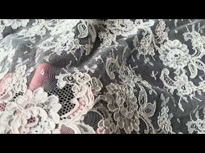 Ivory Corded Chantilly Lace - P206
