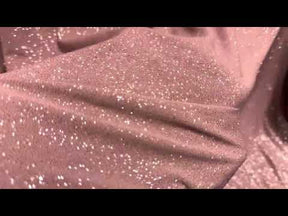 Rose Gold Glitter Jersey Fabric - Daredevil