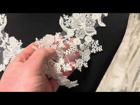 Ivory Floral Lace Appliques - MT6008