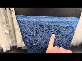 Riviera Blue Corded Lace - Tocca
