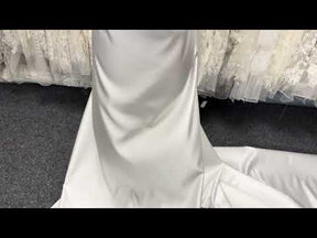 Ivory Polyester Satin - Pure