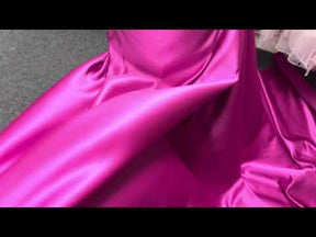 Cerise Polyester Duchess Satin - Contessa