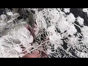 Ivory Embroidered Lace - Aisling
