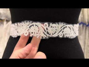 Ivory Beaded Lace Trim – Mantel