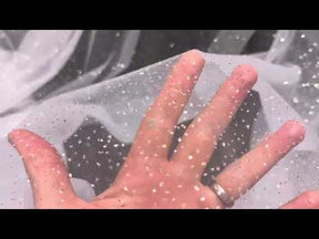 White Glitter Tulle - Blinder