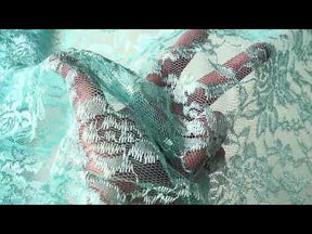 Aqua Raschel Lace - P618