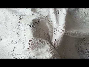 Ivory Embroidered Cotton - EB6001