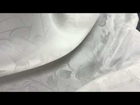 Ivory Large Scale 100% Silk Jacquard Brocade - Candido