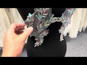 Multi Coloured Beaded Motif - MT4016