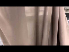 Taupe Polyester Chiffon Fabric - Serendipity