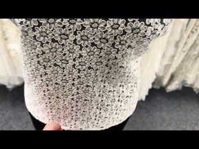 Ivory Corded Lace Trim - T624