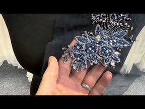 Navy Crystal Motif - MH1006
