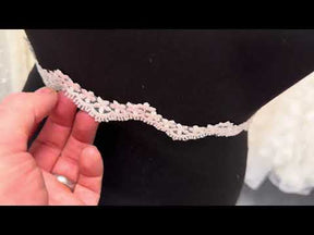 Ivory Embroidered Lace Trim - T828