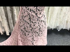 Pink Chantilly Lace - P244