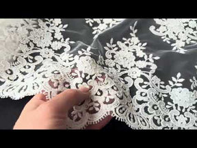 Ivory Corded Lace - LA7008