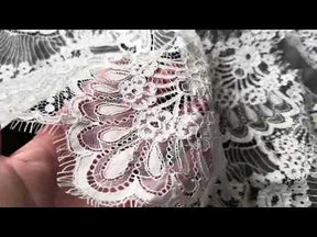 Ivory Corded Floral Lace – Faraday