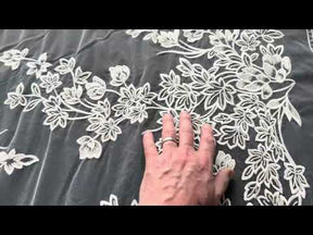 Ivory Sequin Embroidery Lace - EB3035