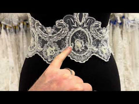 Ivory Embroidered Lace Trim - Sappy