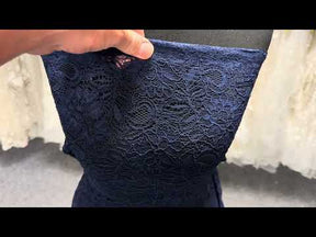 Arabian Blue Corded Lace - Tocca