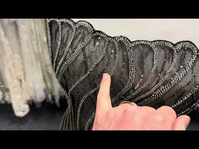 Black and Gold Embellished - EB1064