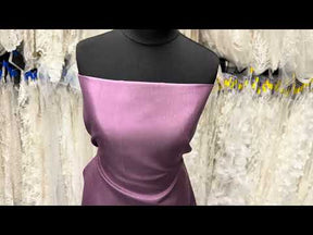 Amethyst Polyester Satin Backed Dupion - Clarity (P967)