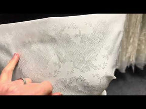 Ivory Jacquard Fabric - Antwerp