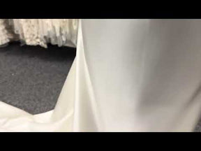 Pale Ivory Polyester Duchess Satin - P42