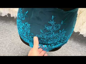 Teal Corded Edging - T726