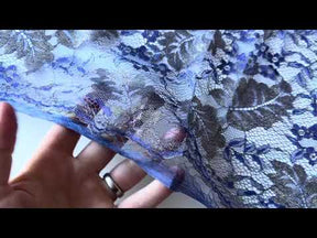 Blue Raschel Lace - Wren