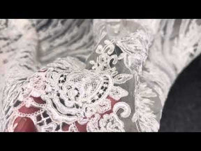 Ivory Embroidered Lace - Sunshine