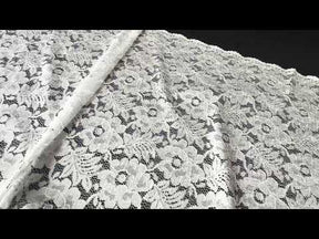 Pale Ivory Floral Lace - P199