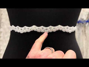 Ivory Beaded Lace Trim - Ashanti