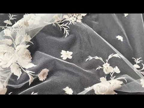 Ivory Embroidered Lace - EB5006
