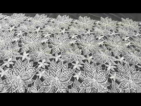 Ivory Embroidered Lace - Lalita