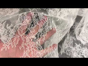 Ivory Raschel Lace - P157