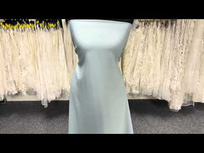 Duck Egg Blue Stretch Italian Wool Crepe - PH4002