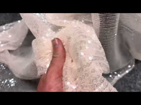 Baby Pink Embroidered Sequin Tulle – EB3020