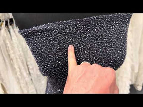 Navy Beaded Lace - Baltic