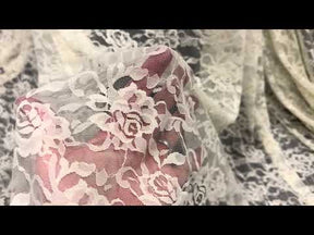 Ivory Raschel Stretch Lace – Matina
