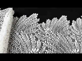 Ivory Leaf Themed Lace - LA1007