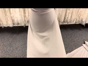 Grey Polyester Chiffon Fabric - Serendipity