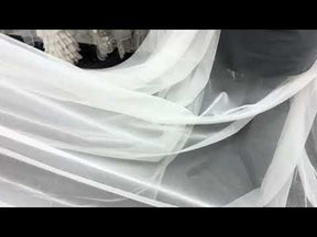 Ivory with Silver Glitter Tulle - TU0053