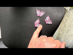 Deep Rose Butterfly Applique - M1