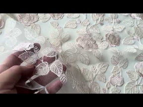 Shell Pink Embroidery Lace - EB5042