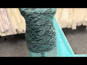 Aqua Raschel Lace - P618