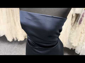 Navy Polyester Duchess Satin - Contessa (CF)