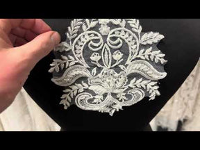 Ivory Beaded Lace Applique - Anarchy